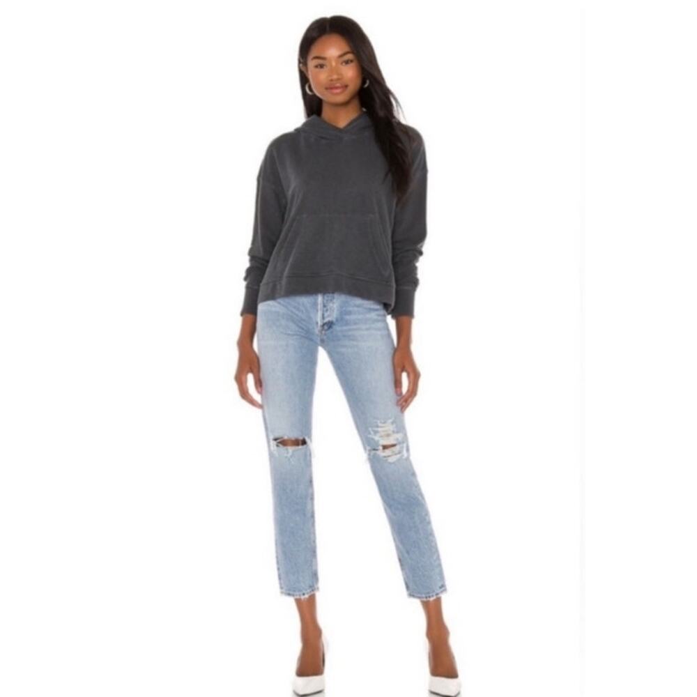 AGOLDE Riley Long High Rise Straight Leg Jean Blue Light Women's 25‎ (28x26)